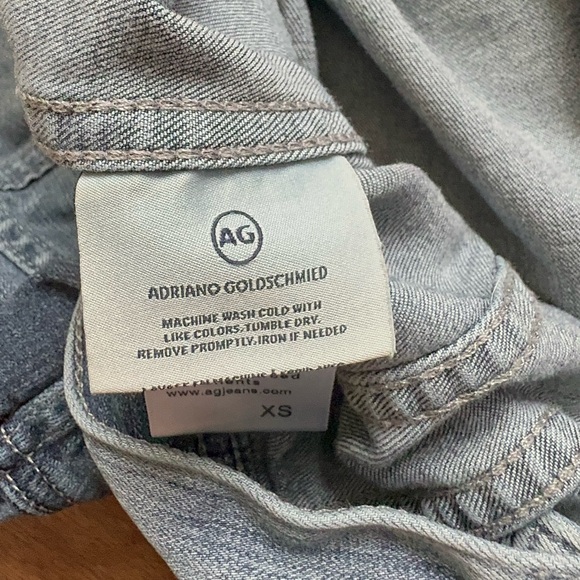 Adriano Goldschmied Jacket Adult Blue Denim Button Up Stretch Womens XS - Picture 9 of 9